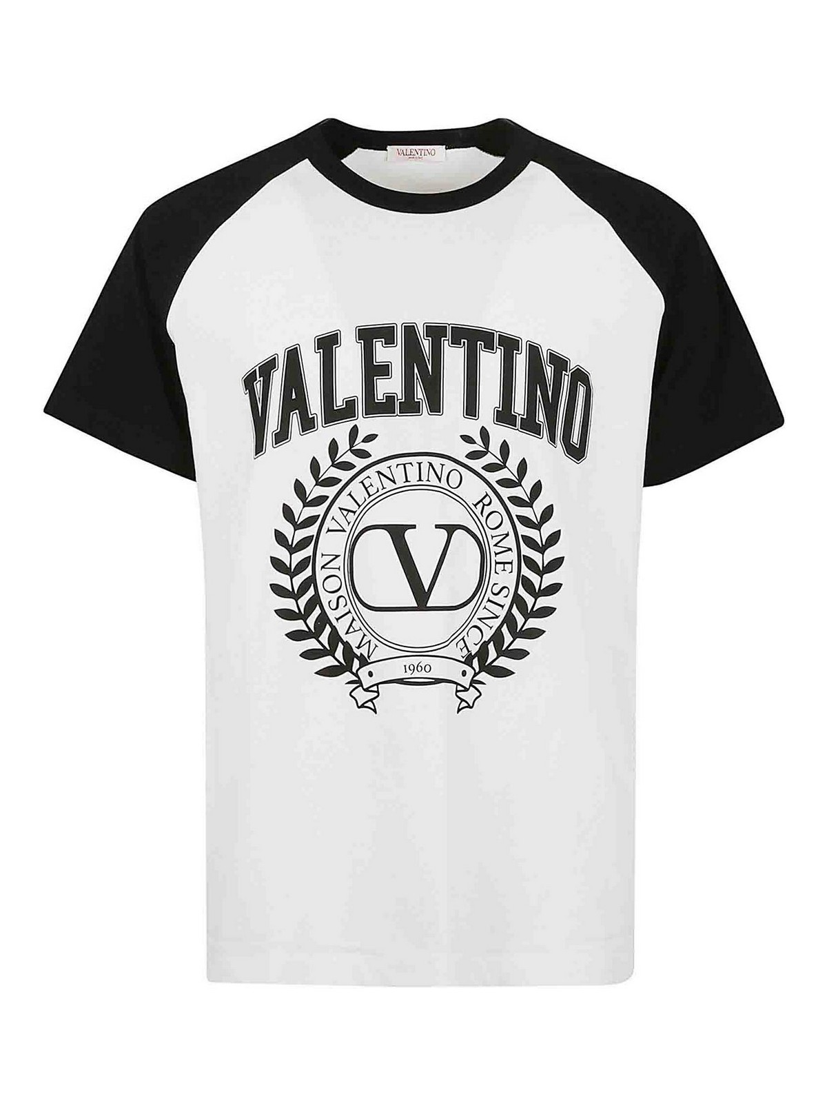 Shop Valentino T-shirt Maison  In White