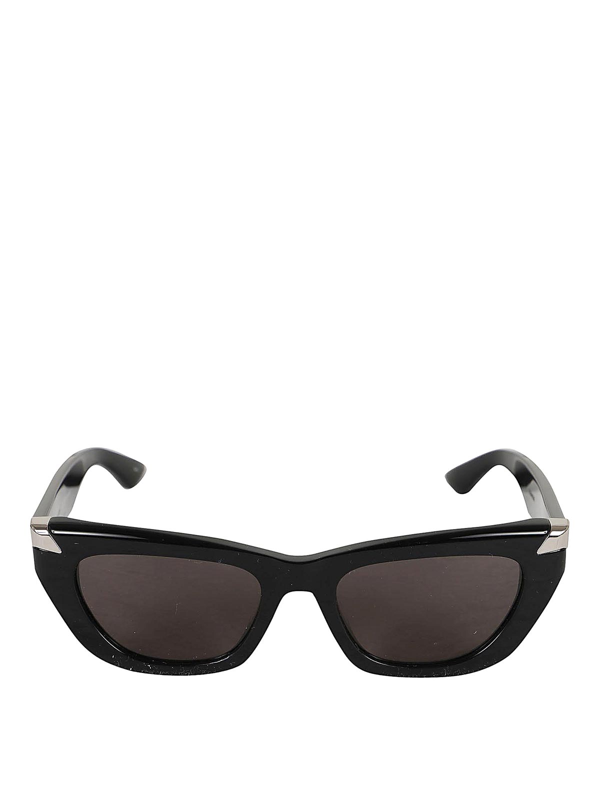 Shop Alexander Mcqueen Cat-eye Glasses In Black