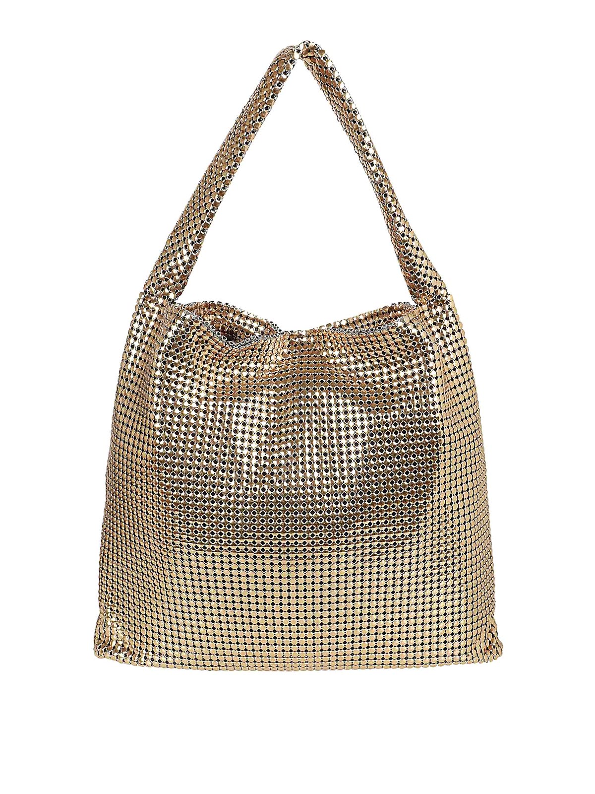 Shop Rabanne Pixel Tote In Gold