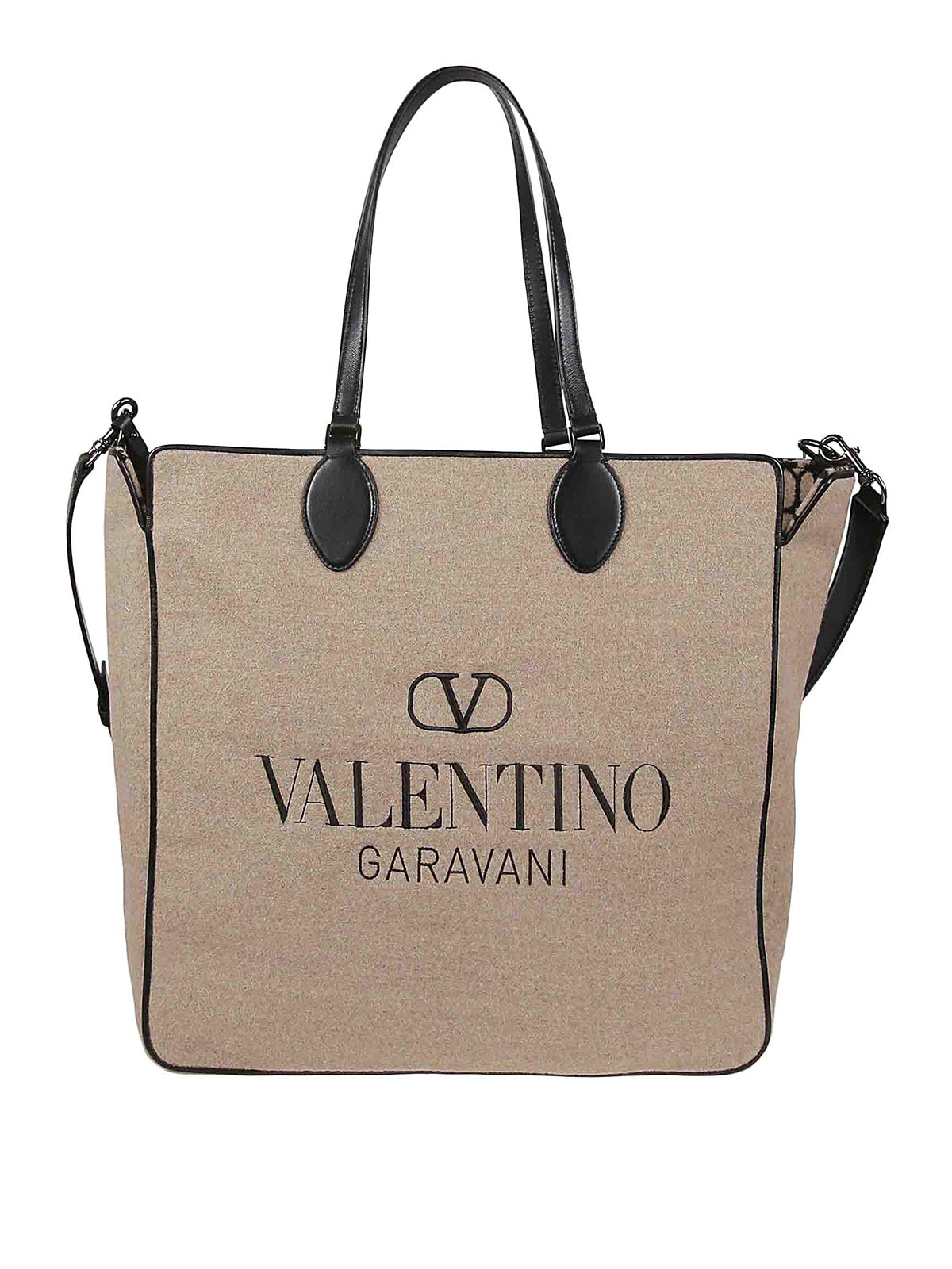 Shop Valentino Bolso Shopping - Beis In Beige