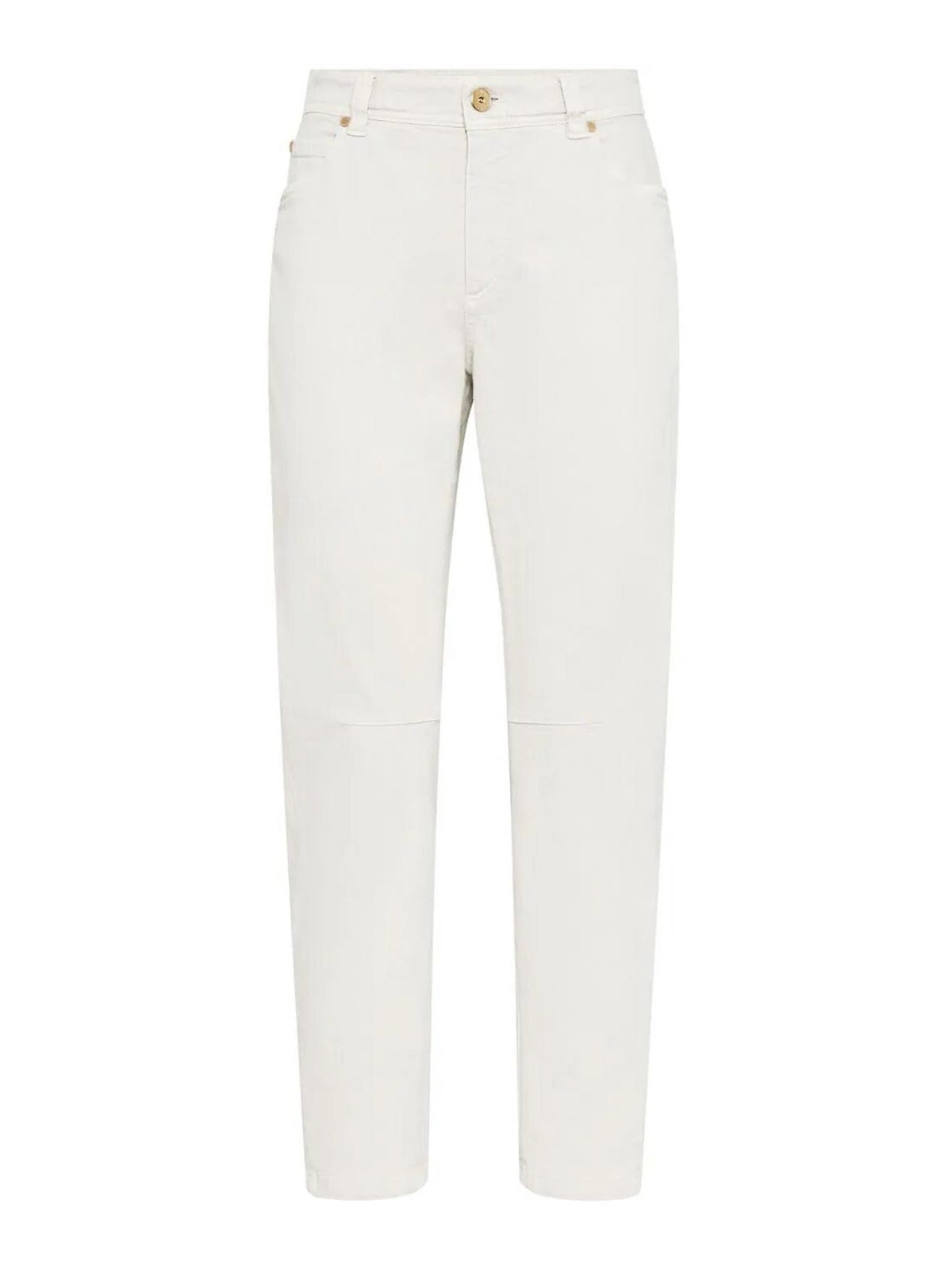 Shop Brunello Cucinelli Dyed Jeans In Blanco