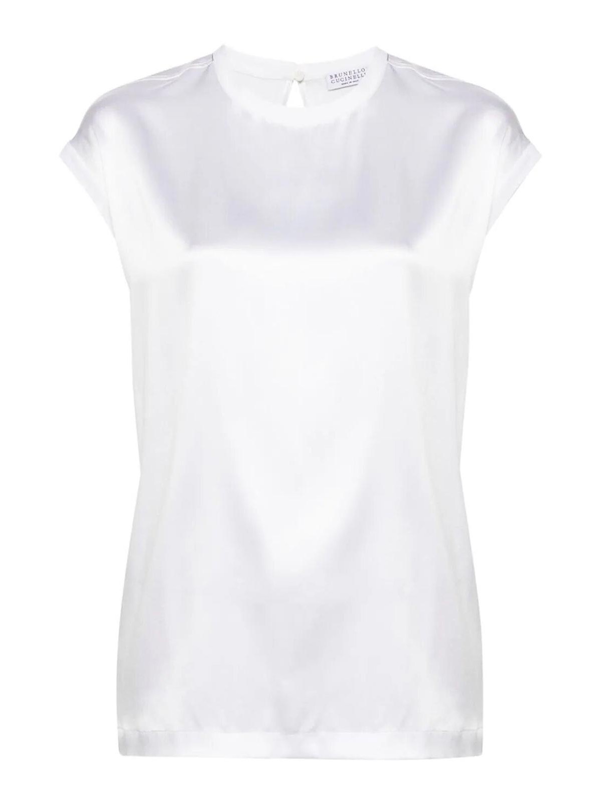 Shop Brunello Cucinelli Crew-neck T-shirt In Blanco