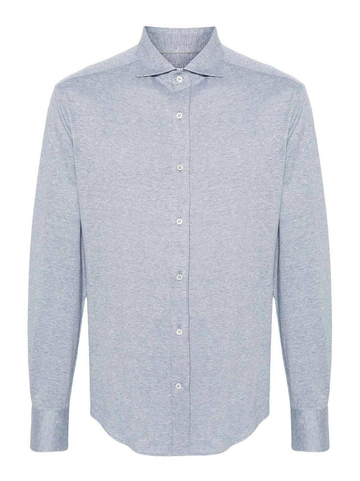 Shop Brunello Cucinelli Shirt In Azul Claro