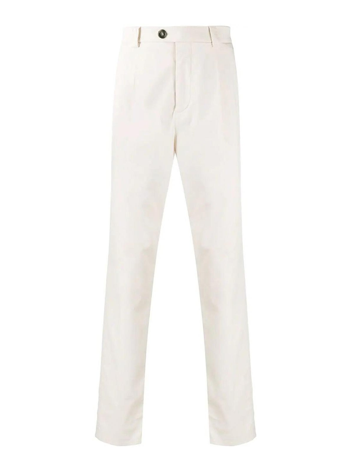 Shop Brunello Cucinelli Chino Pants In Cream