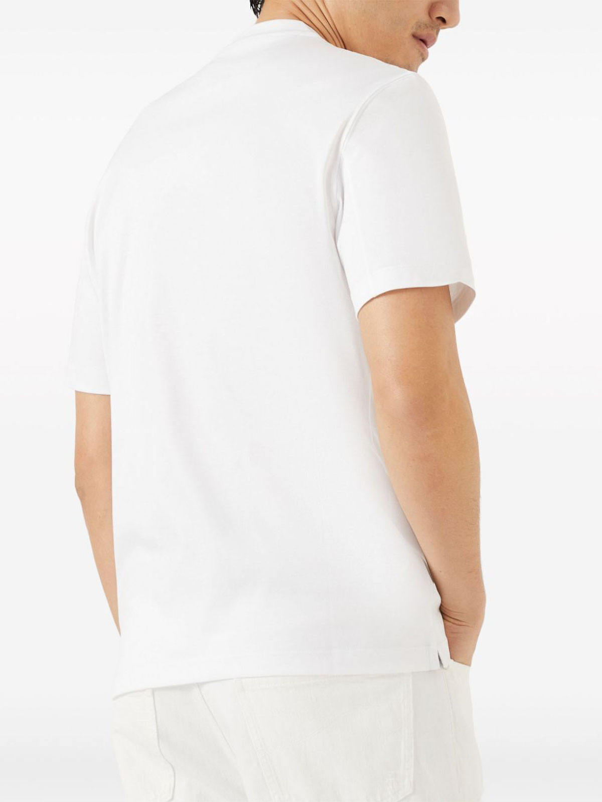 Shop Brunello Cucinelli V-neck T-shirt In Blanco
