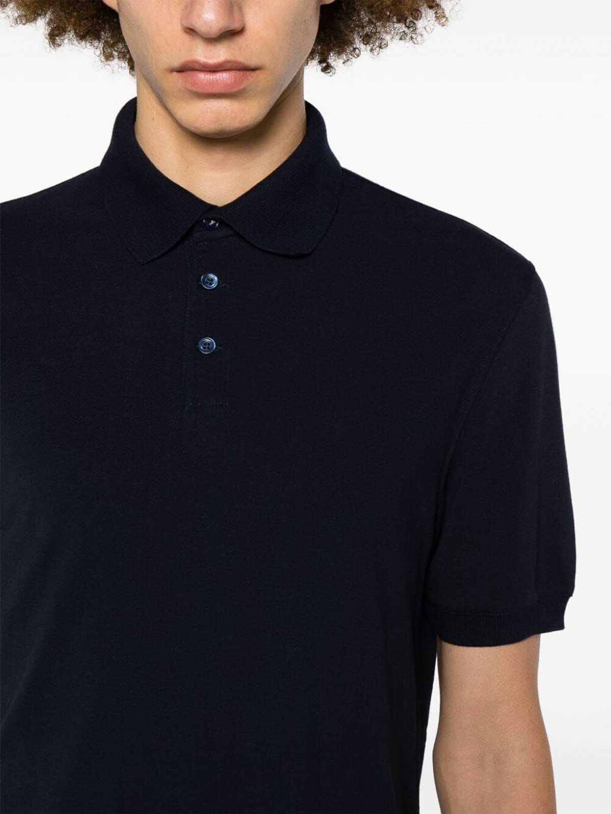 Shop Brunello Cucinelli Polo Shirt In Azul