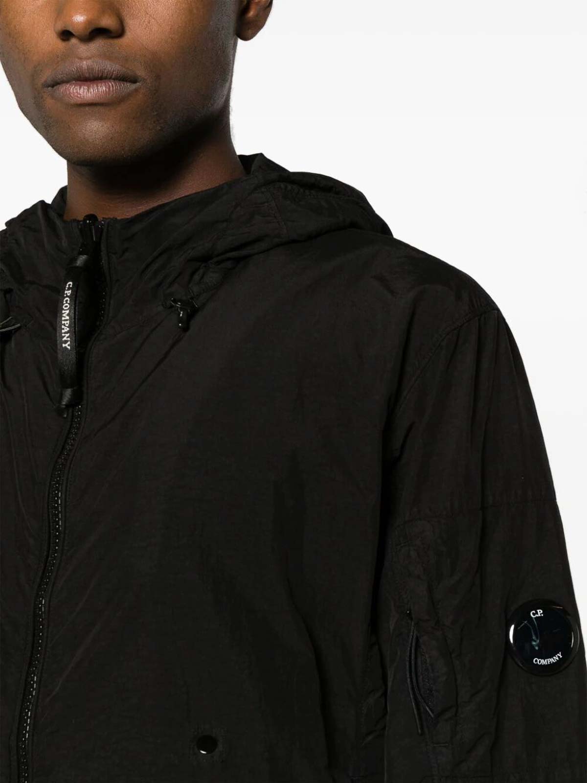 Shop C.p. Company Reversible Hooded Jacket In Negro