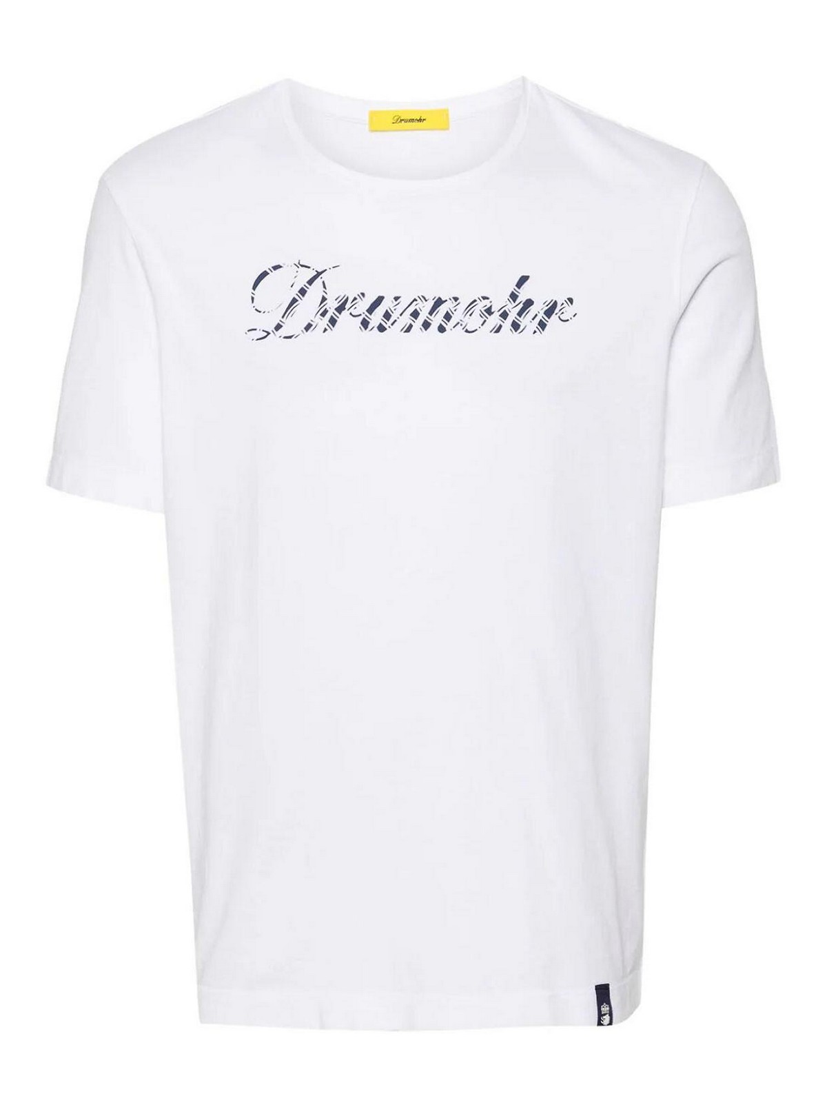 Shop Drumohr Camiseta - Print In White