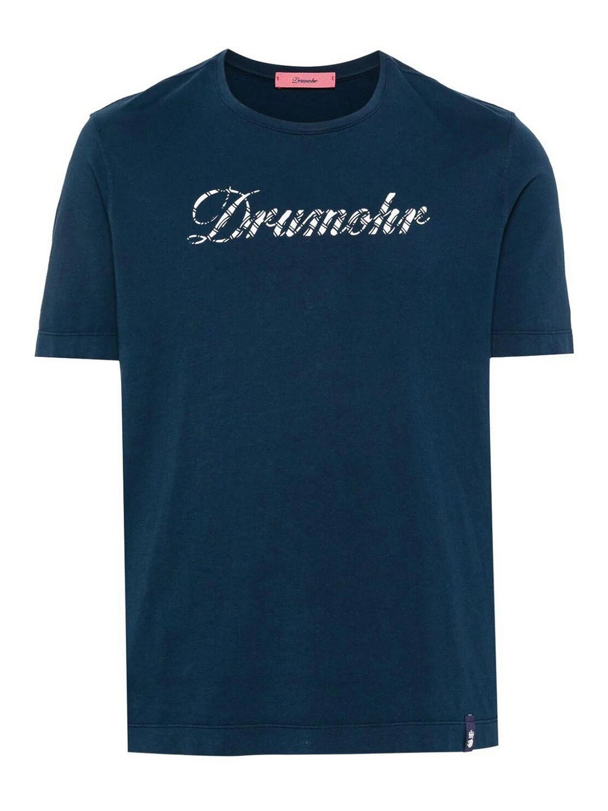 Shop Drumohr Camiseta - Print In Blue