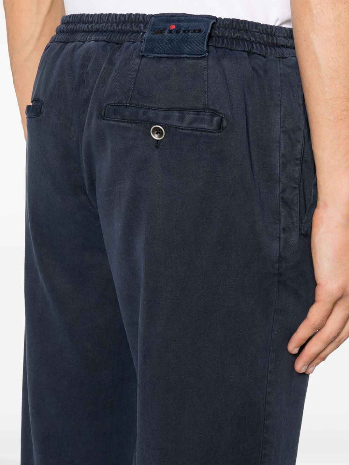 Shop Kiton Jeans In Azul Oscuro