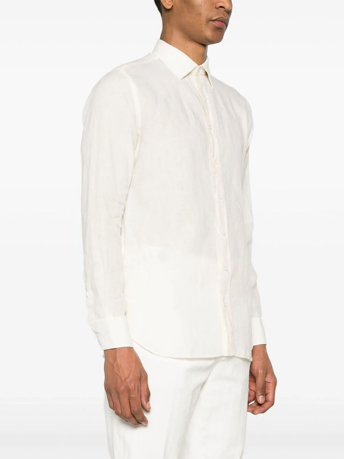 Shop Lardini Shirt In Blanco
