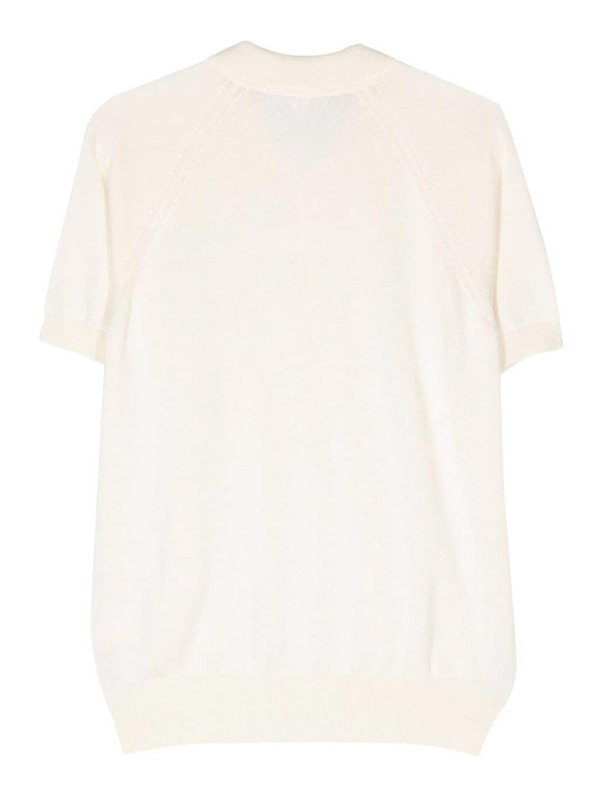Shop Lardini Polo Shirt In Blanco