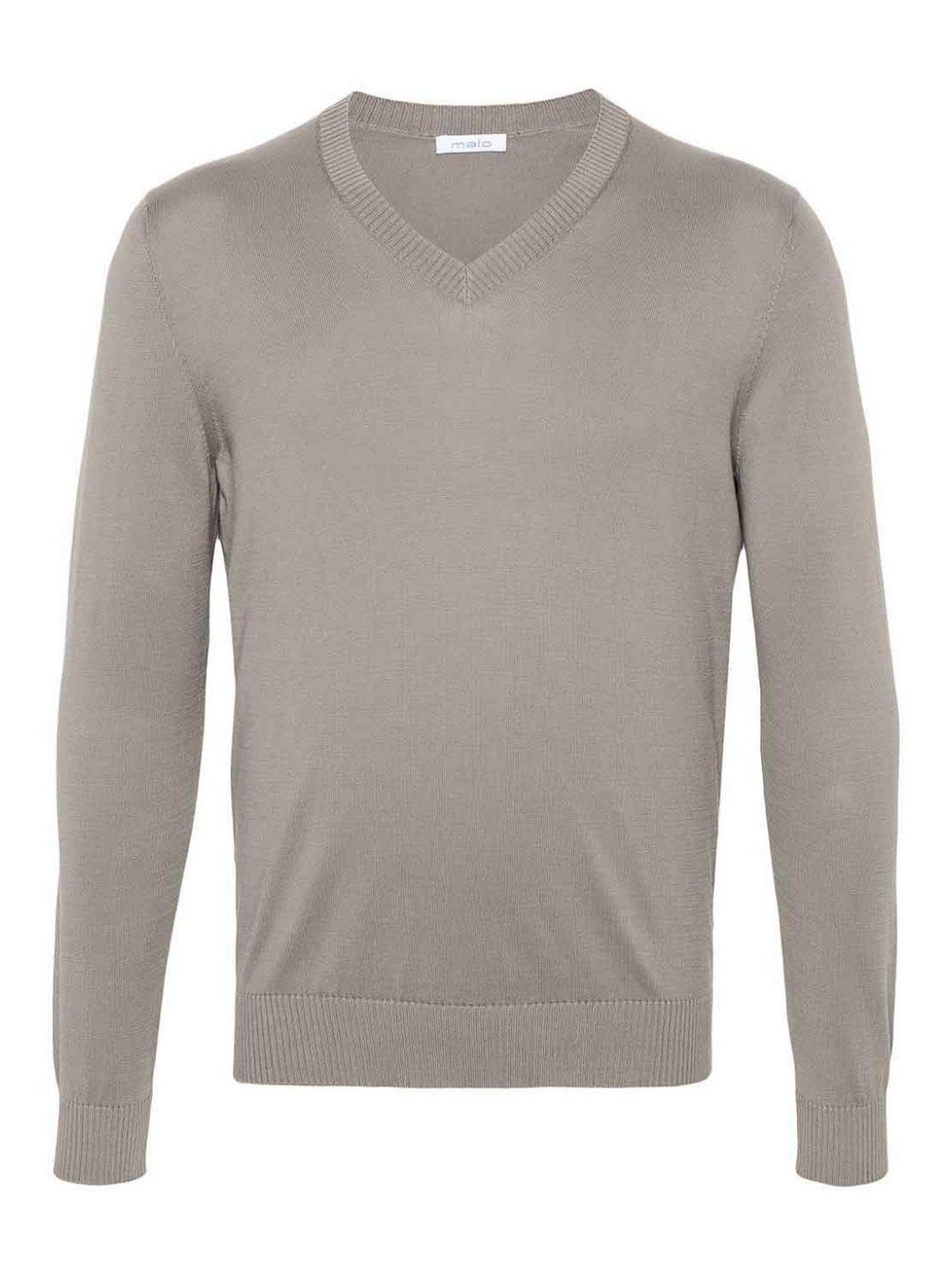 Malo V-neck Sweater In Beis