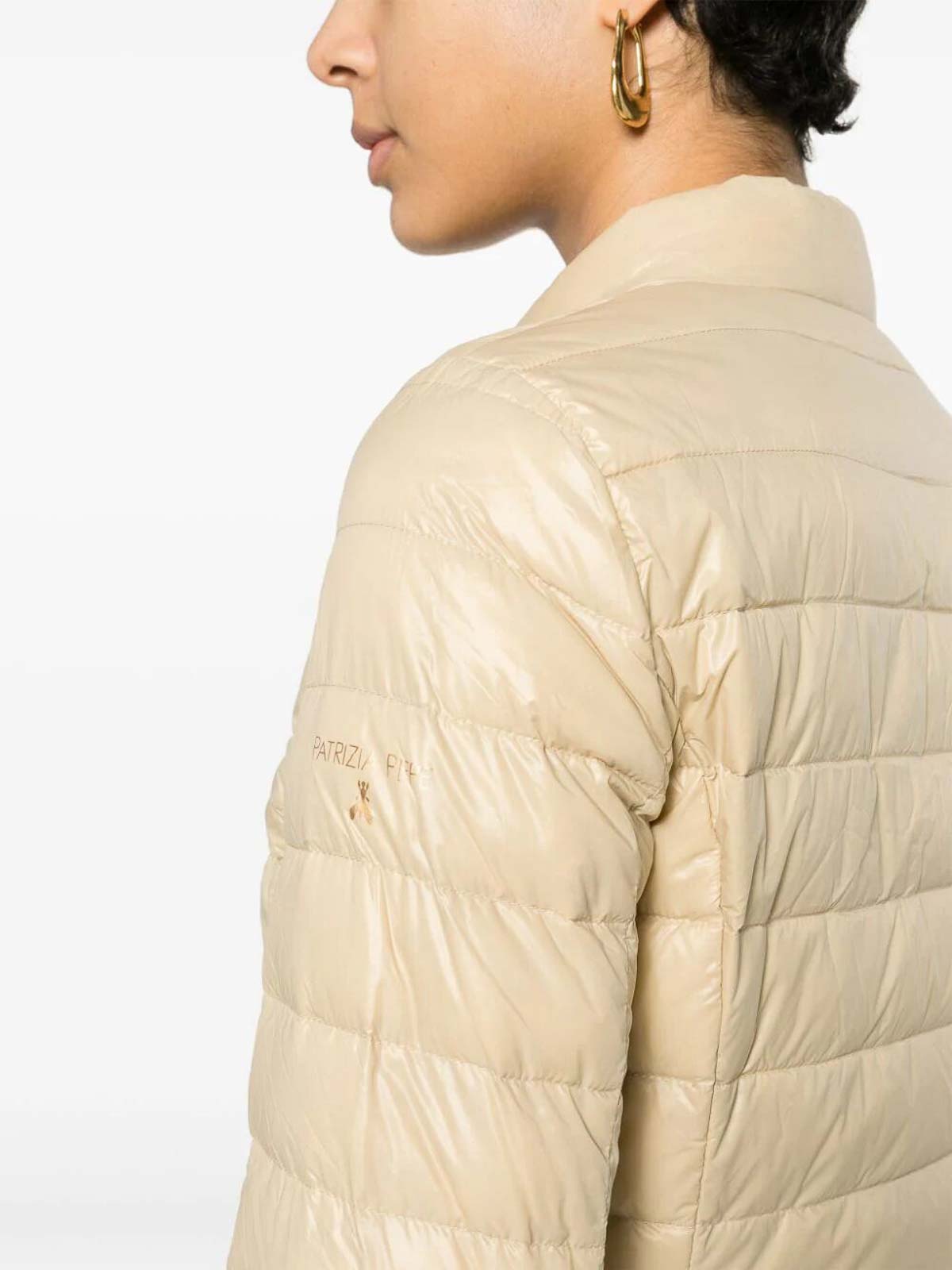 Shop Patrizia Pepe Reversible Ultralight Padded Jacket In Beis