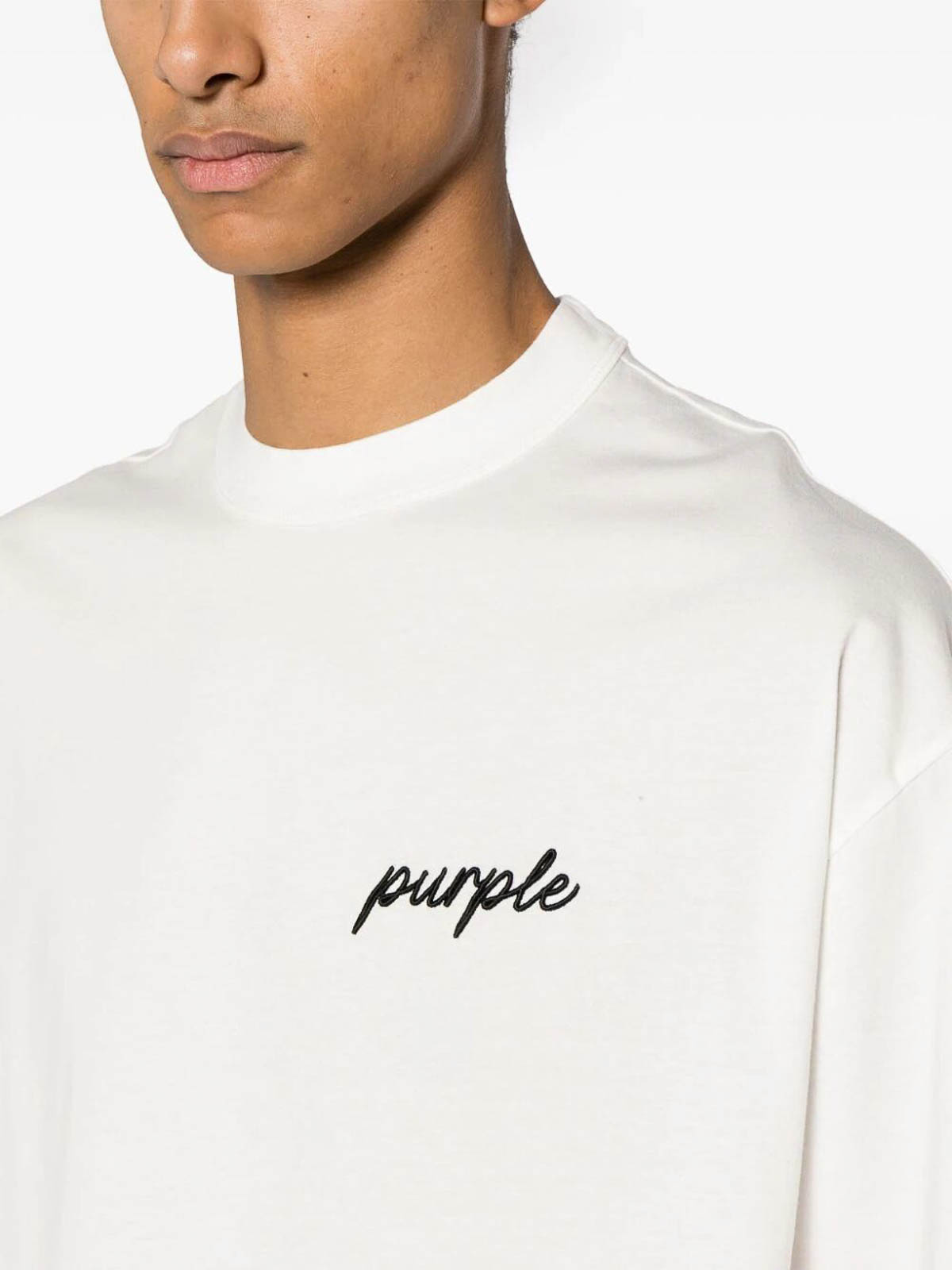 Shop Purple Brand Oversized T-shirt In White