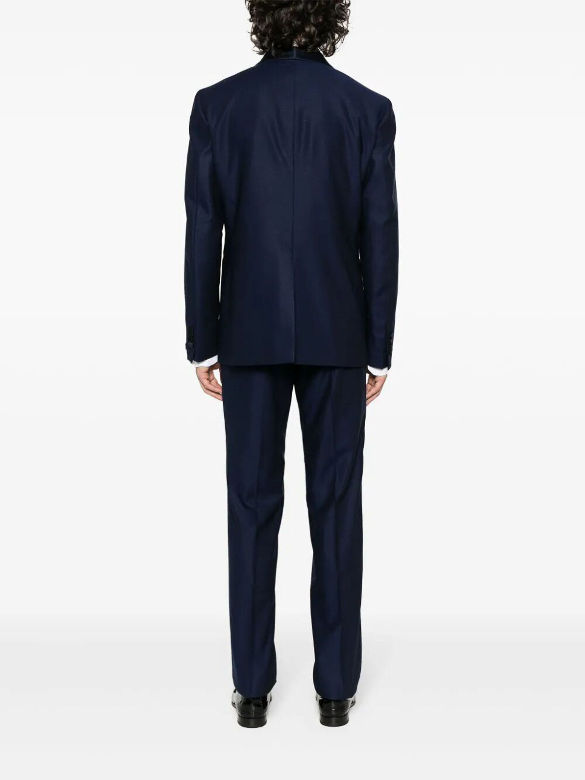 Shop Tagliatore Suit With Gilet In Azul Oscuro