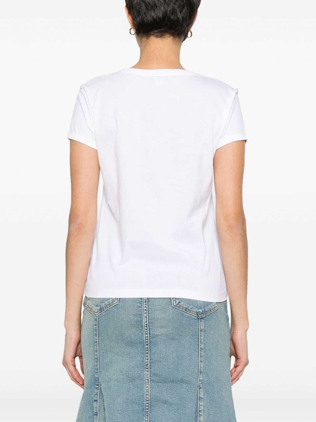 Shop Twinset T-shirt In White