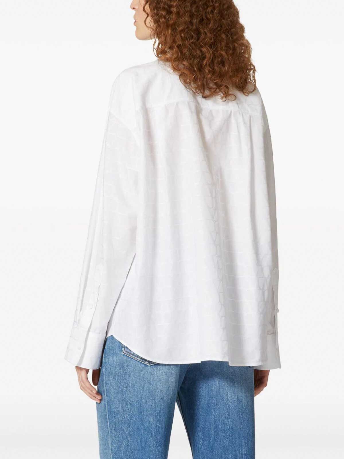Shop Valentino Toile Iconographe Shirt In Blanco