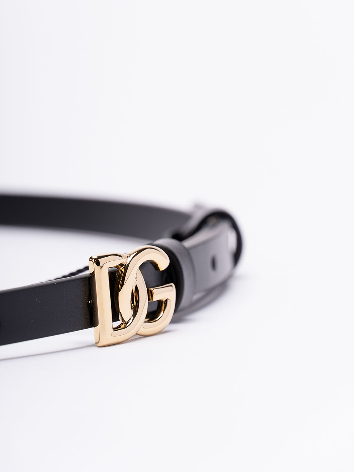 Shop Dolce & Gabbana Dg Logo Belt In Negro