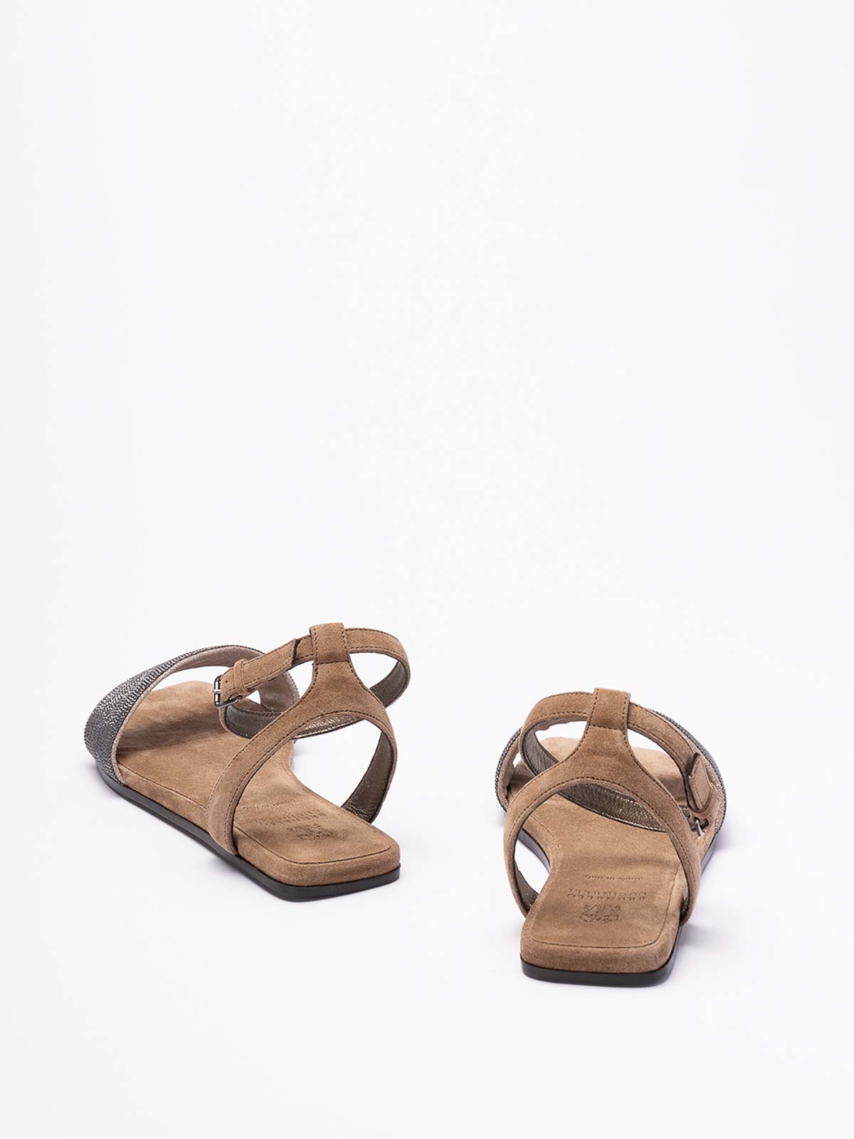 Shop Brunello Cucinelli Sandals In Marrón