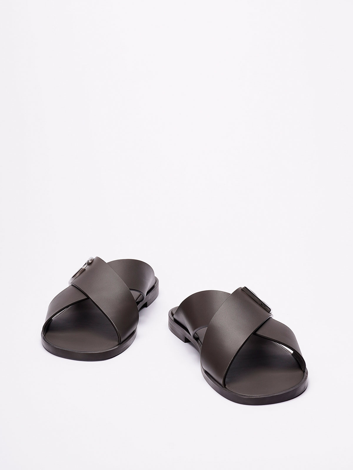 Shop Dolce & Gabbana Dg Sandals In Marrón Oscuro