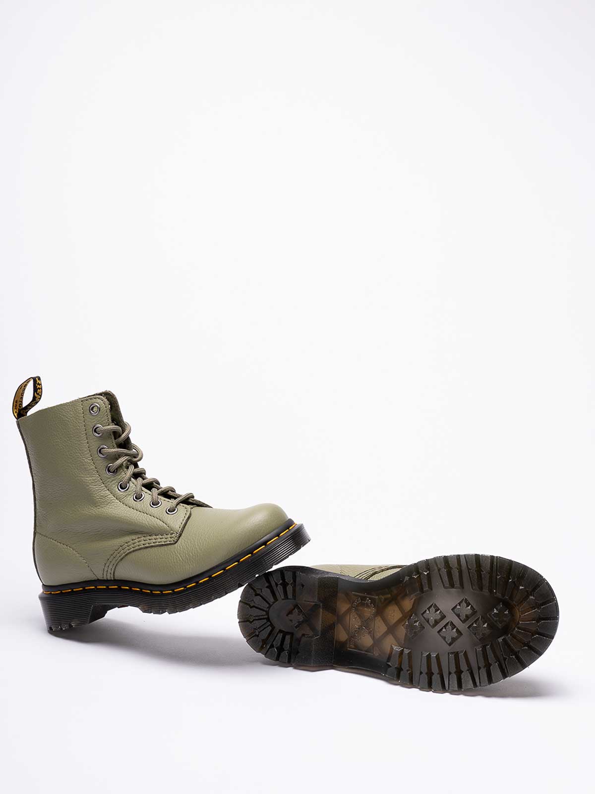 Shop Dr. Martens' 1460 Pascal Boots In Verde Oscuro