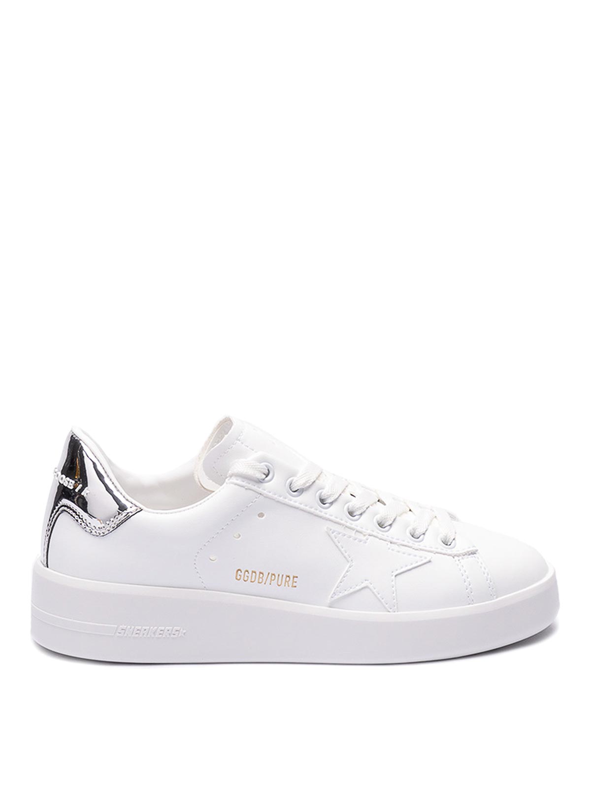 Golden Goose Purestar Leather Trainers In Blanco