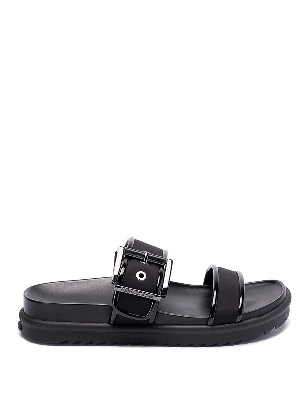 Shop Michael Kors Colby Sandals In Black