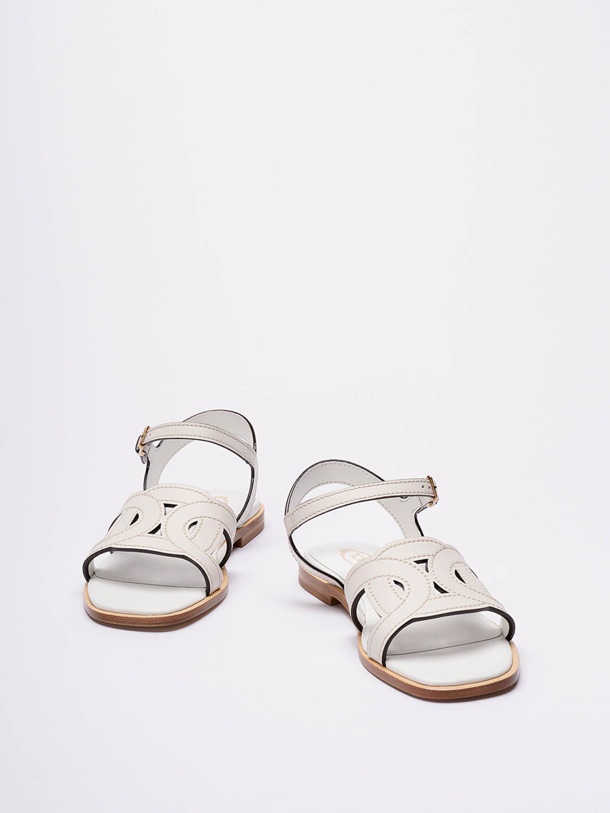 Shop Tod's Sandals In Blanco