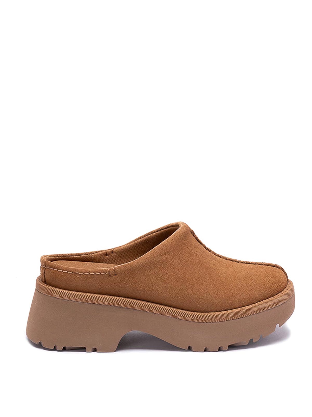 Ugg New Heights Mules In Brown