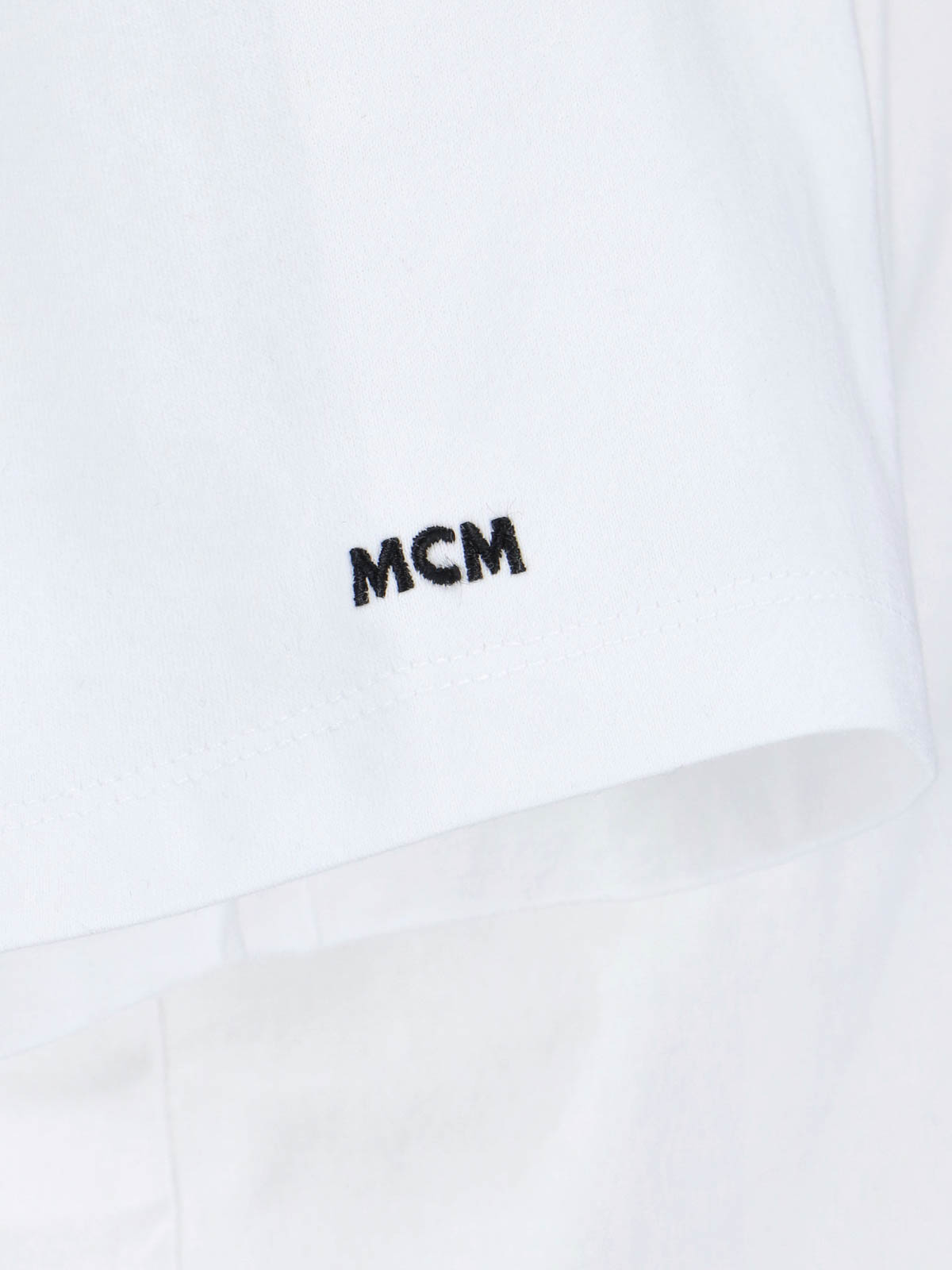 Shop Mcm T-shirt Logo In White