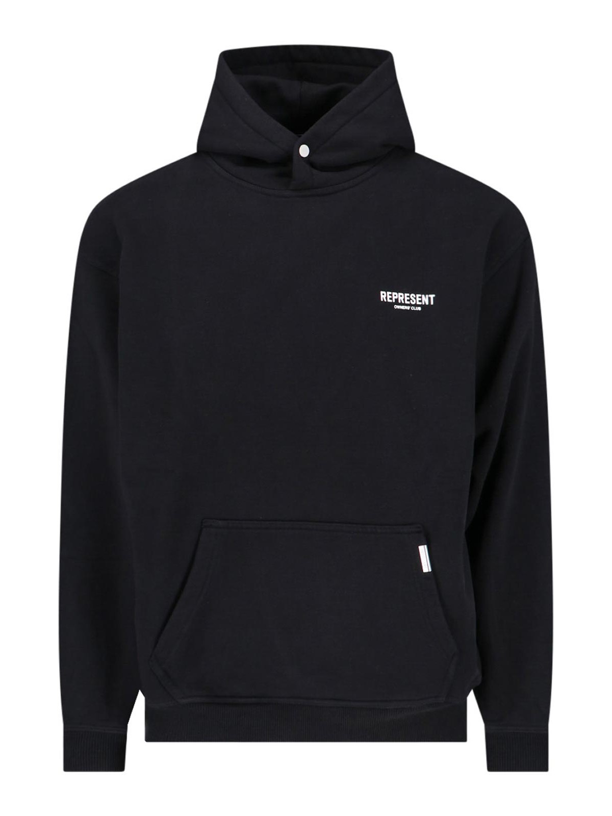 Represent Logo Hooded Sweatshirt In Black