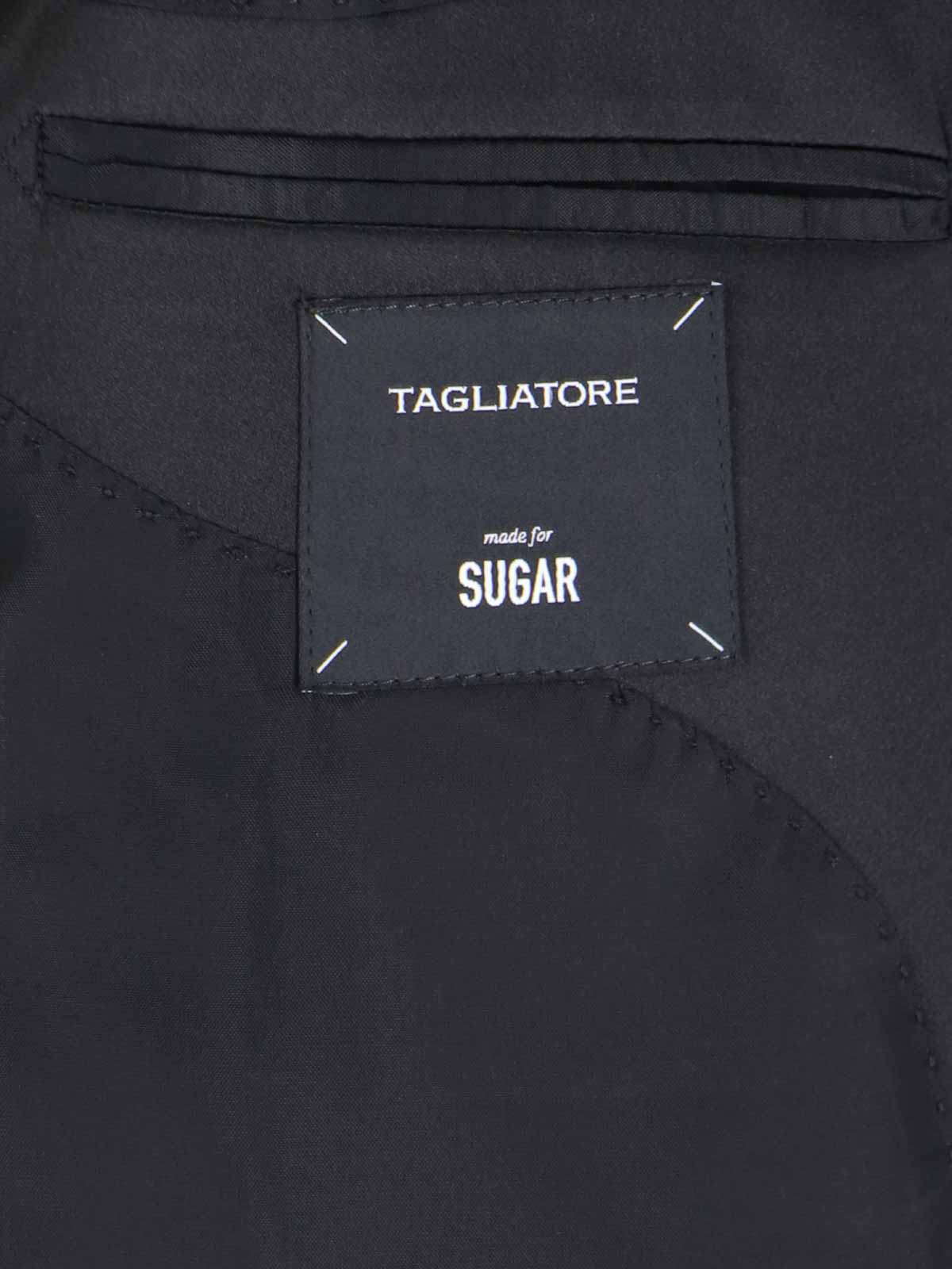 Shop Tagliatore Single-breasted Suit In Black