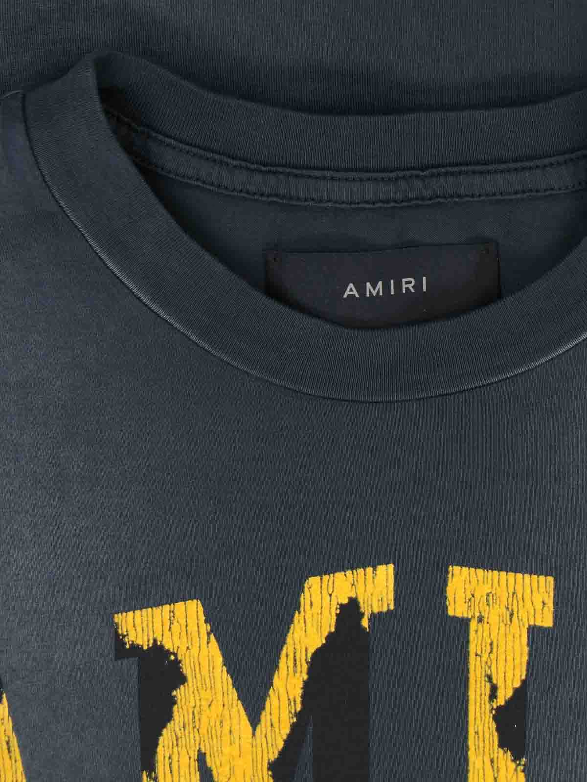 Shop Amiri T-shirt In Grey