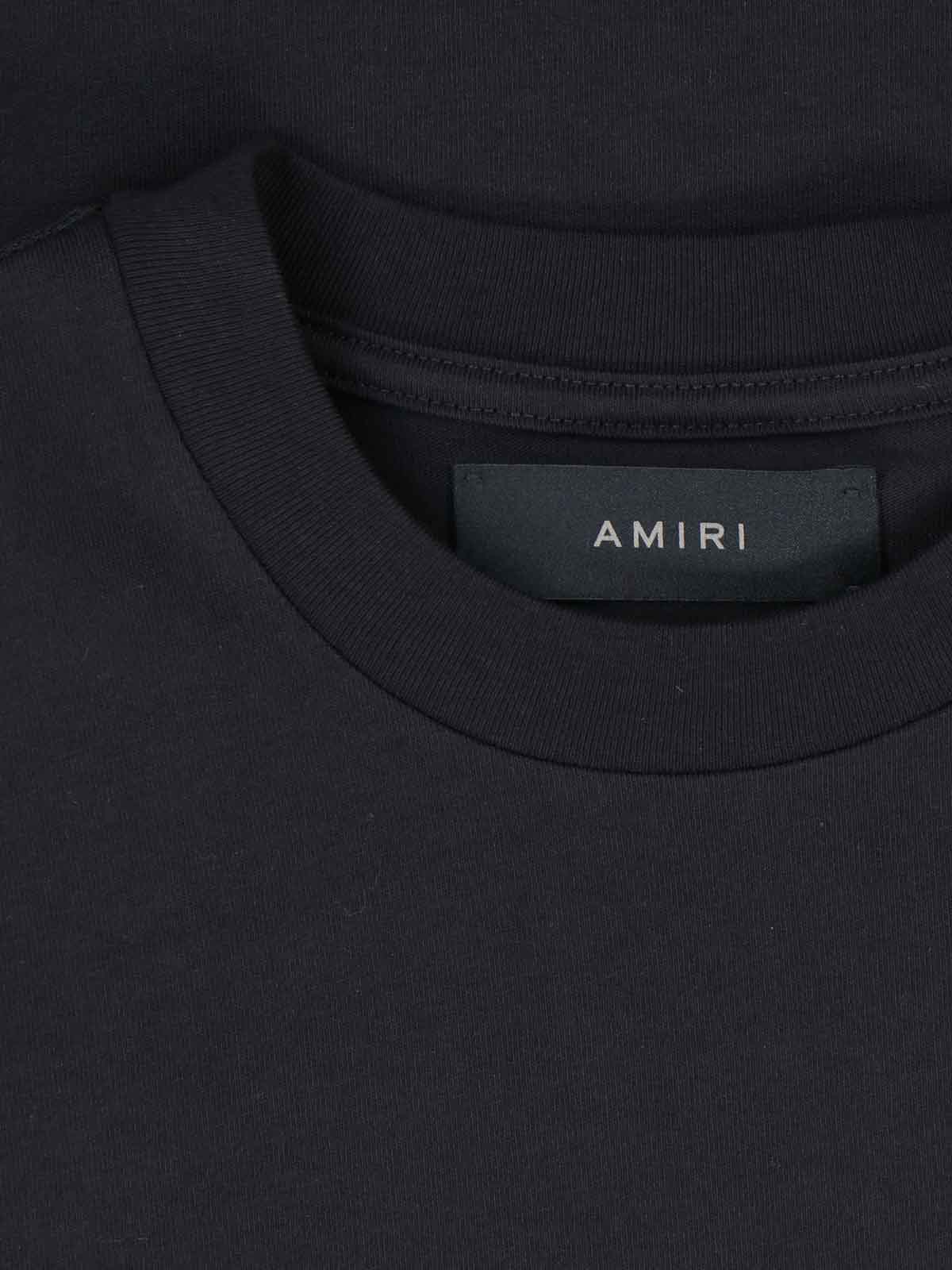 Shop Amiri Retro Logo T-shirt In Black