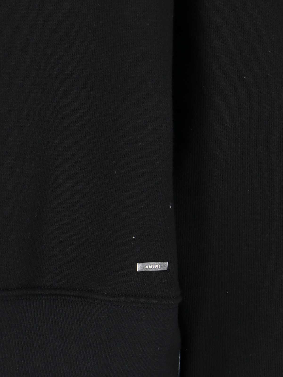 Shop Amiri Logo Crew Neck Sweatshirt In Black