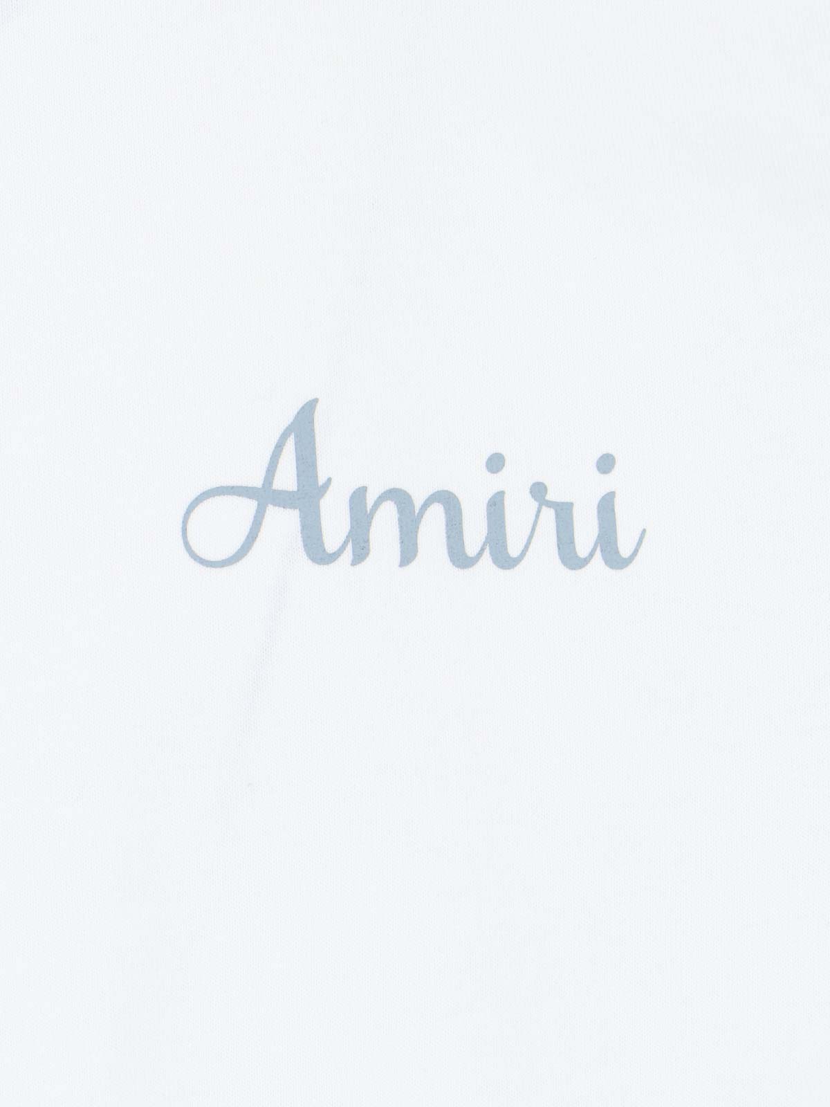 Shop Amiri Retro Print T-shirt In White