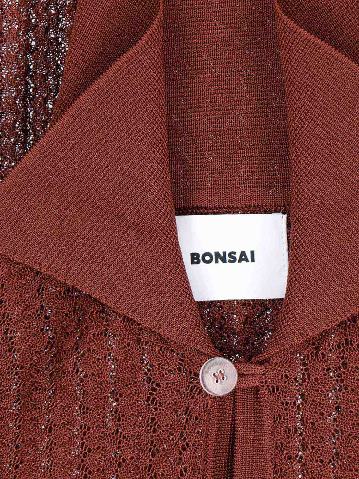 Shop Bonsai Perforated Shirt In Brown