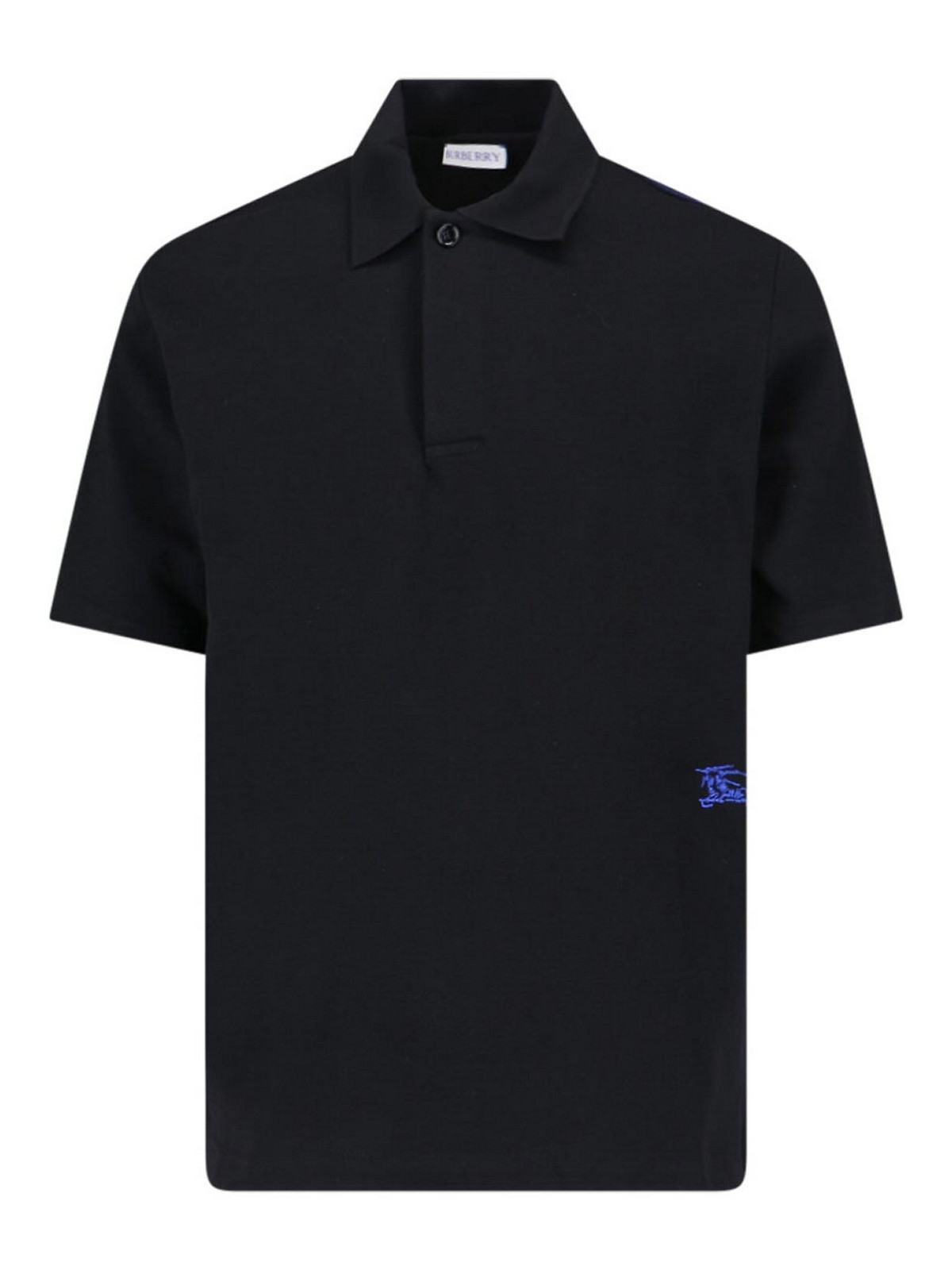Burberry Logo Polo Shirt In Black