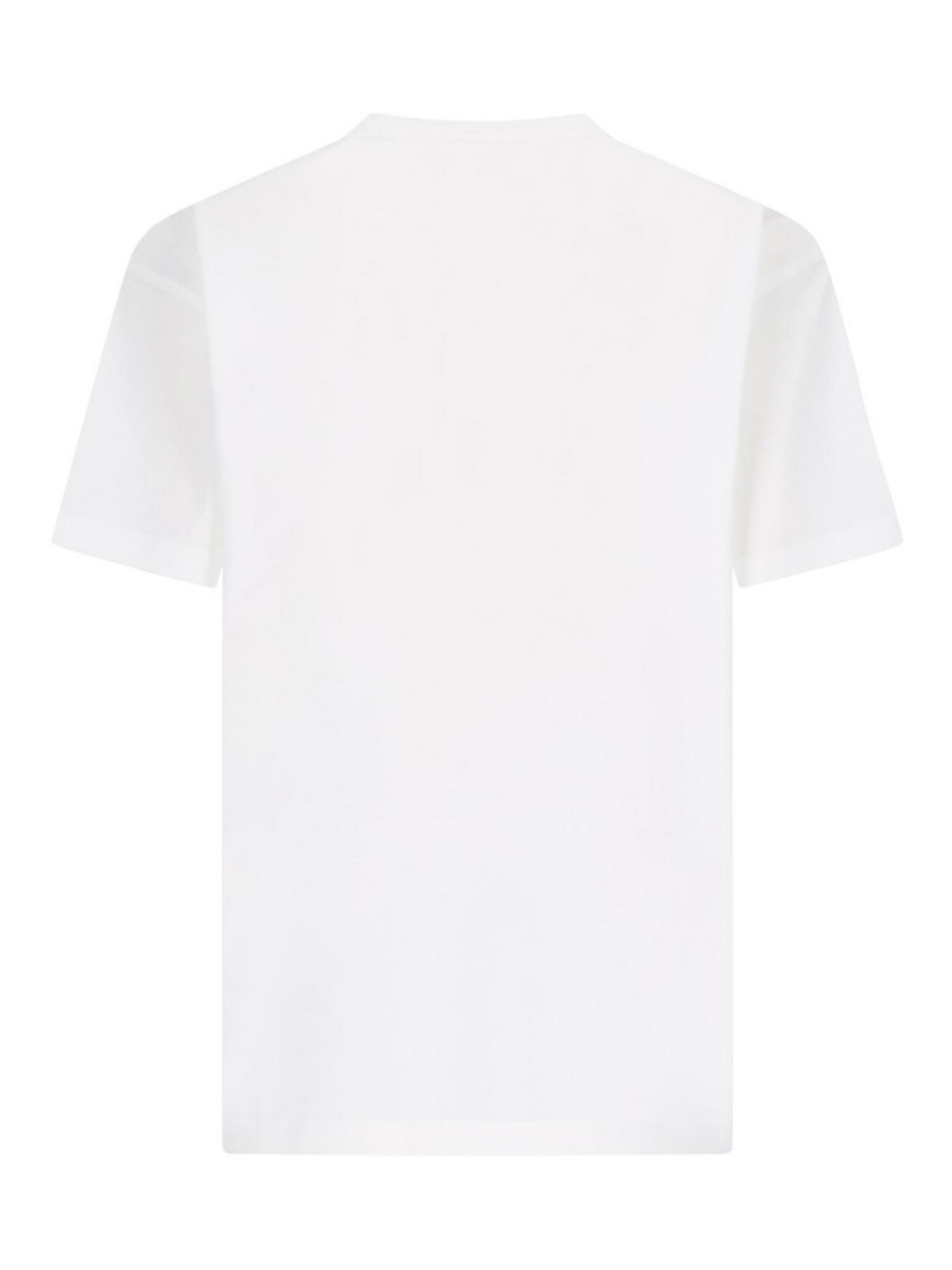 Shop Burberry T-shirt Taschino In White