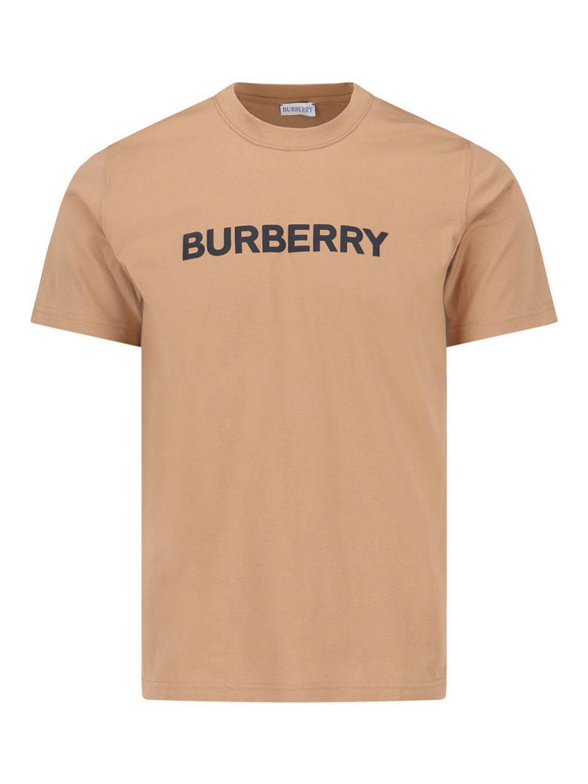 Shop Burberry T-shirt Logo In Brown