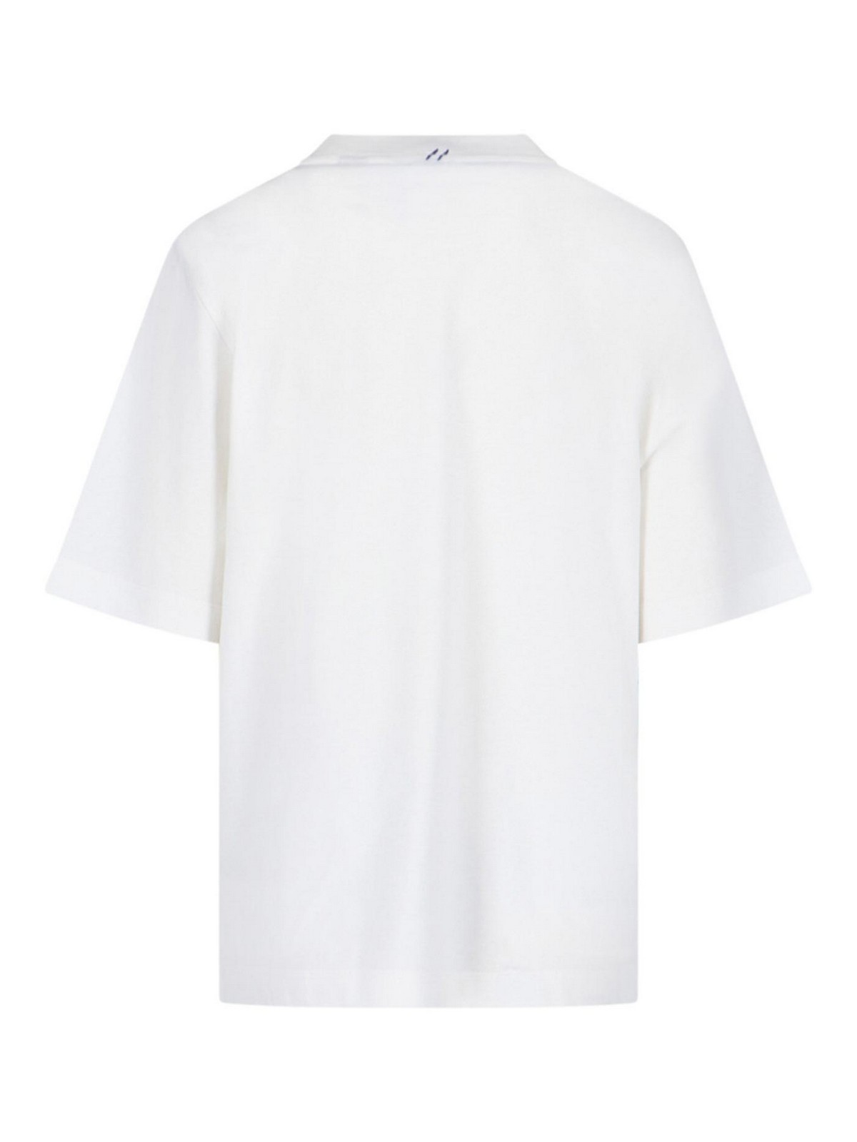 Shop Burberry T-shirt Stampa Ekd In White