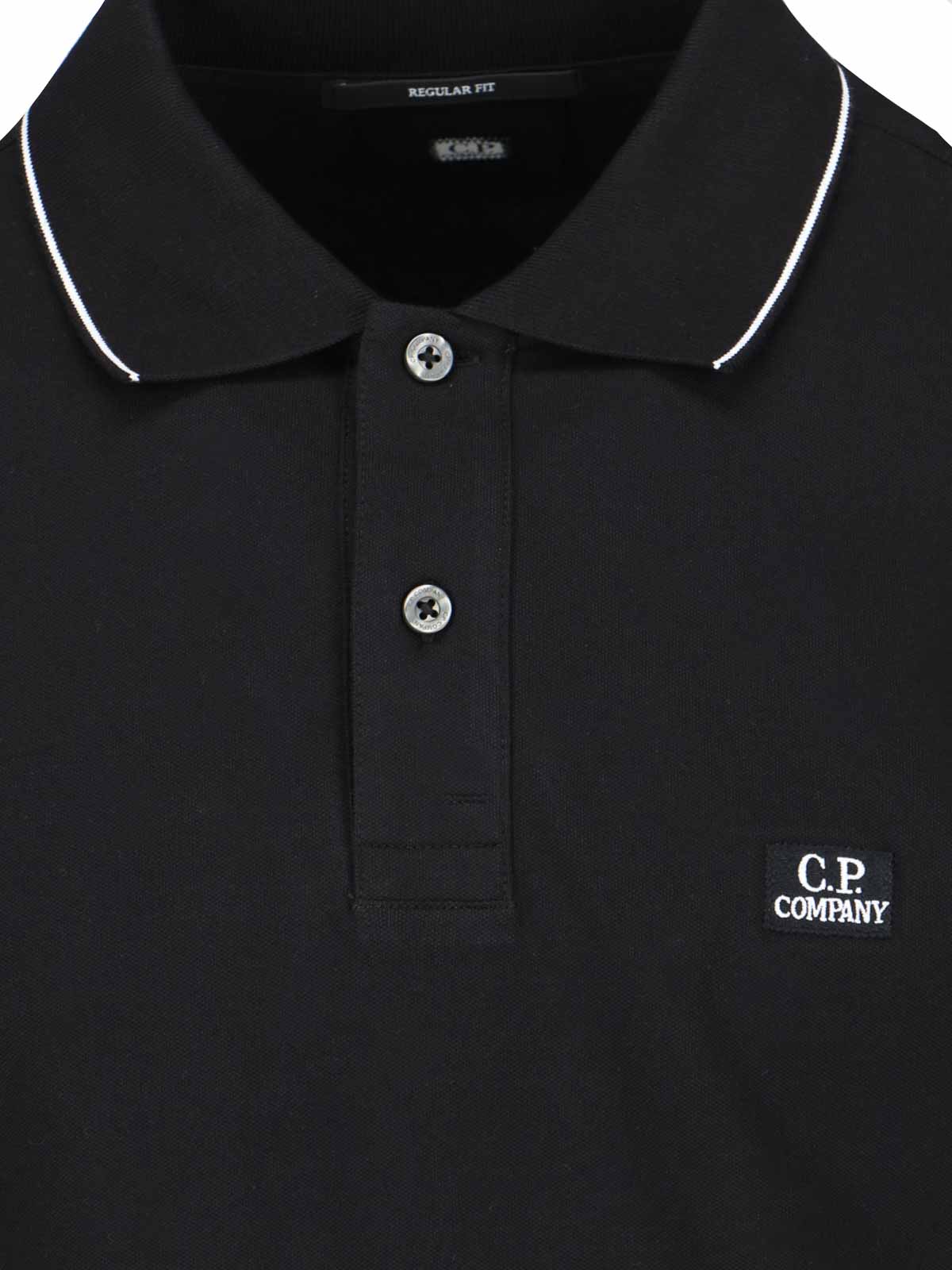 Shop C.p. Company Polo - Negro In Black