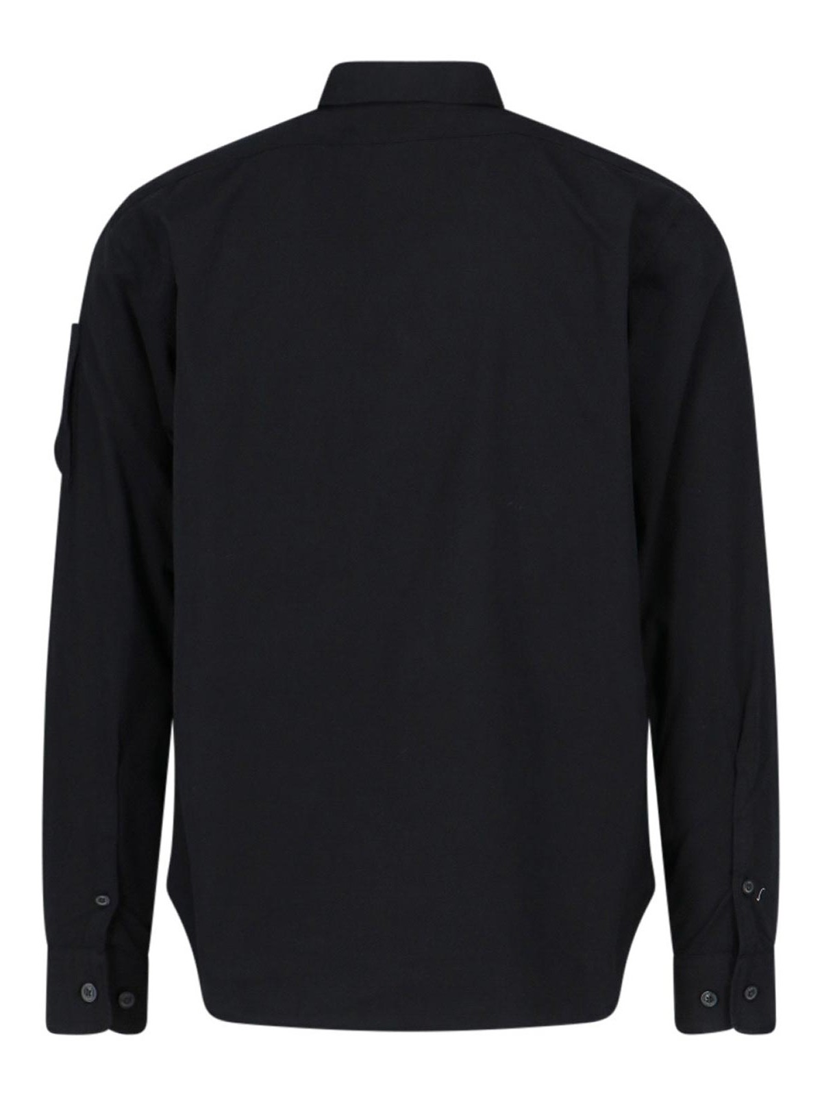 Shop C.p. Company Shirt Detail In Black