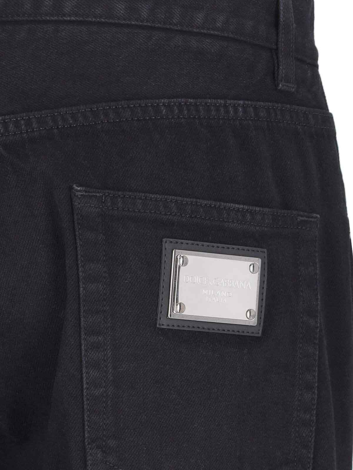Shop Dolce & Gabbana Jeans Dritti In Black