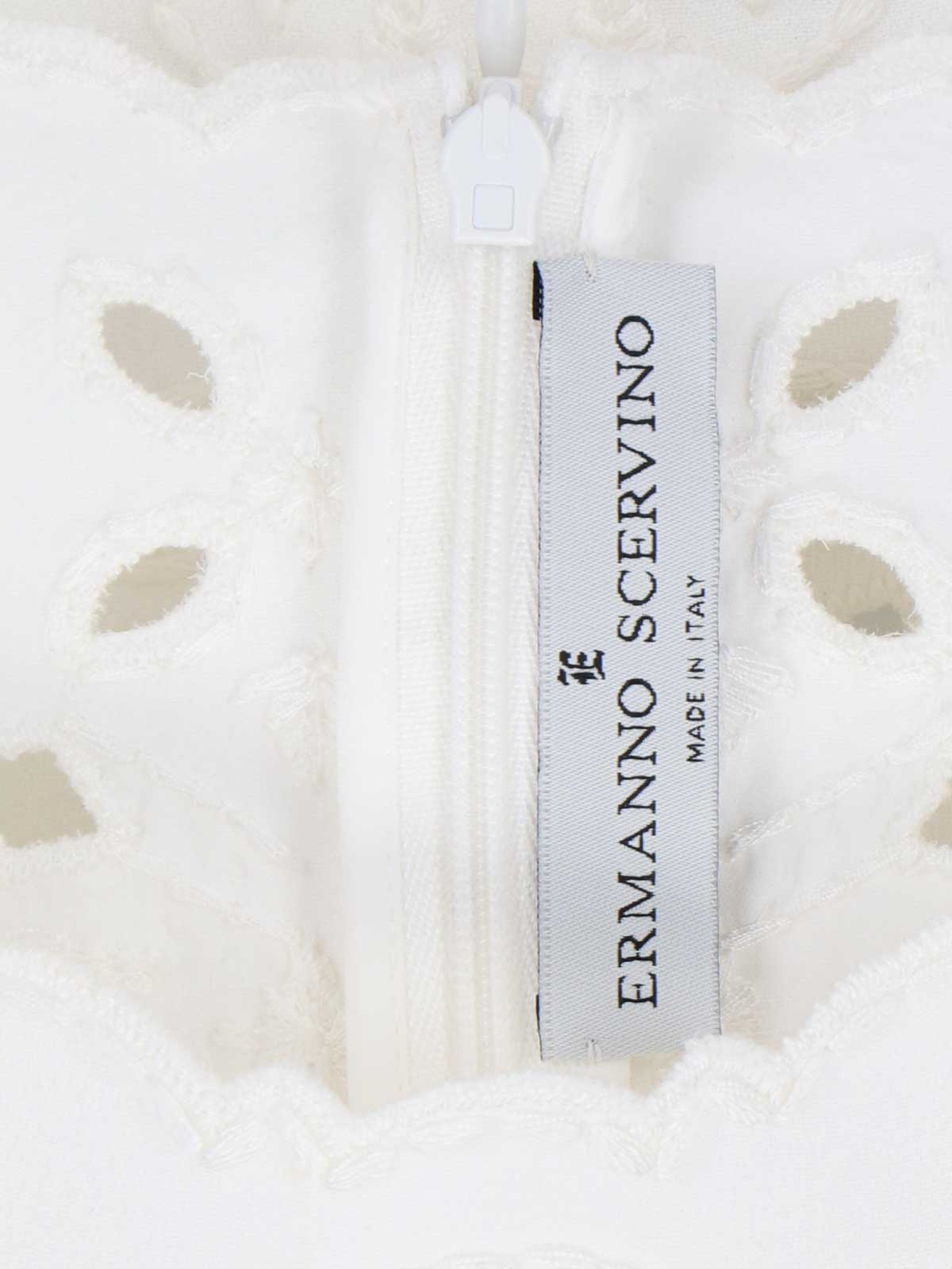 Shop Ermanno Scervino Top - Blanco In White