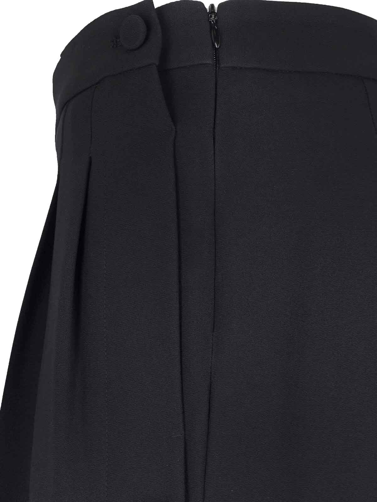 Shop Ermanno Scervino Button Detail Trousers In Black