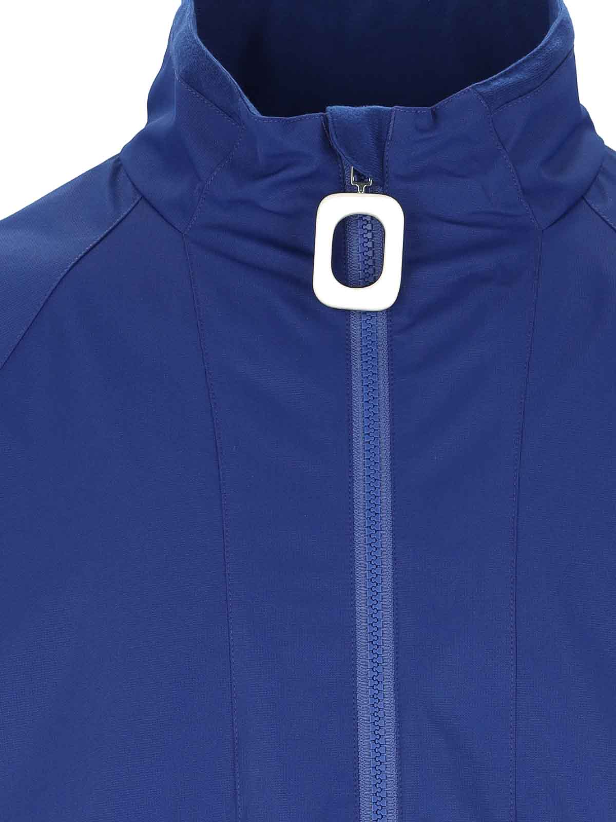 Shop Jw Anderson Logo Sports Jacket In Blue