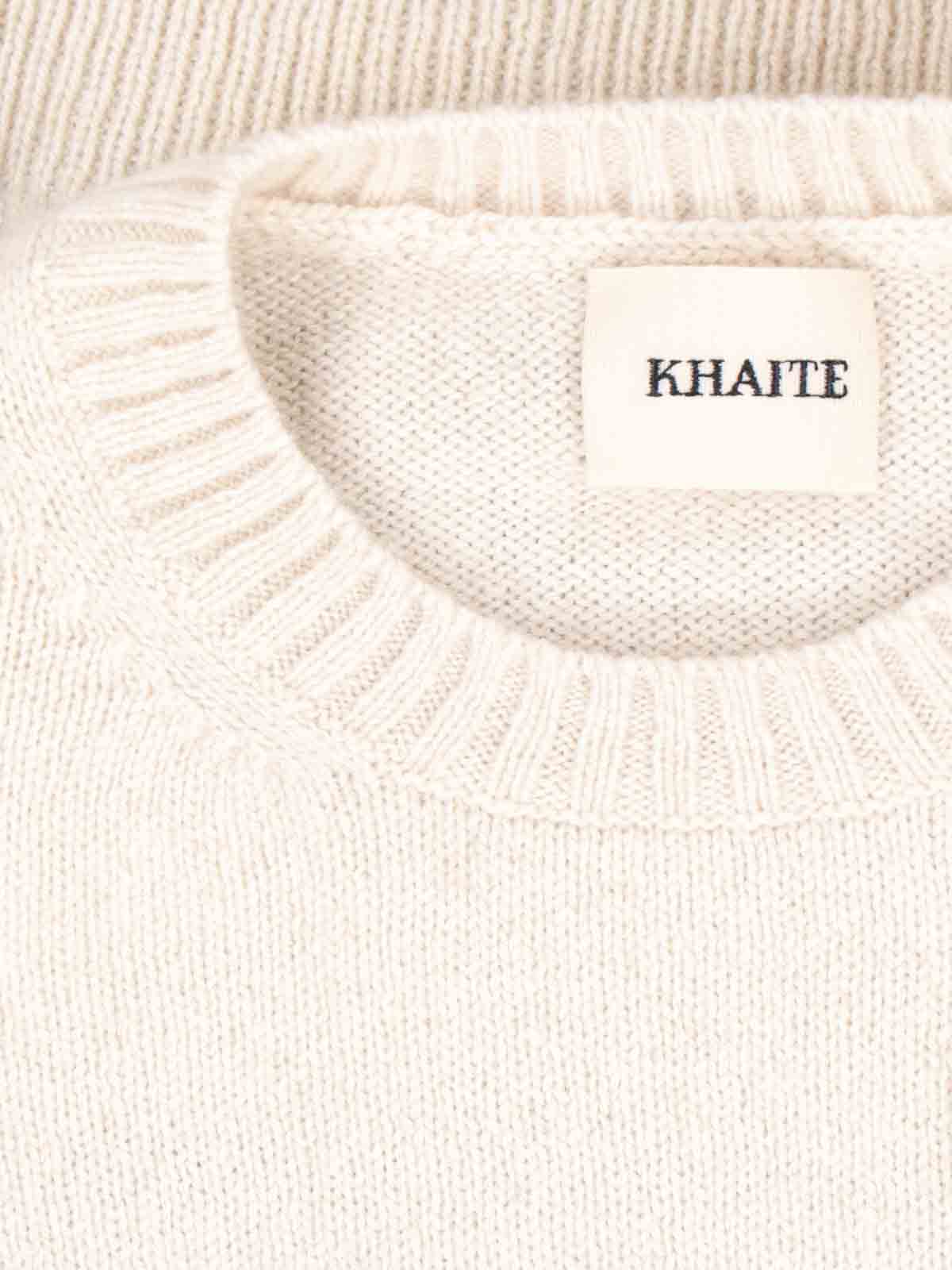 Shop Khaite Suéter Con Escote Barco - Blanco In White