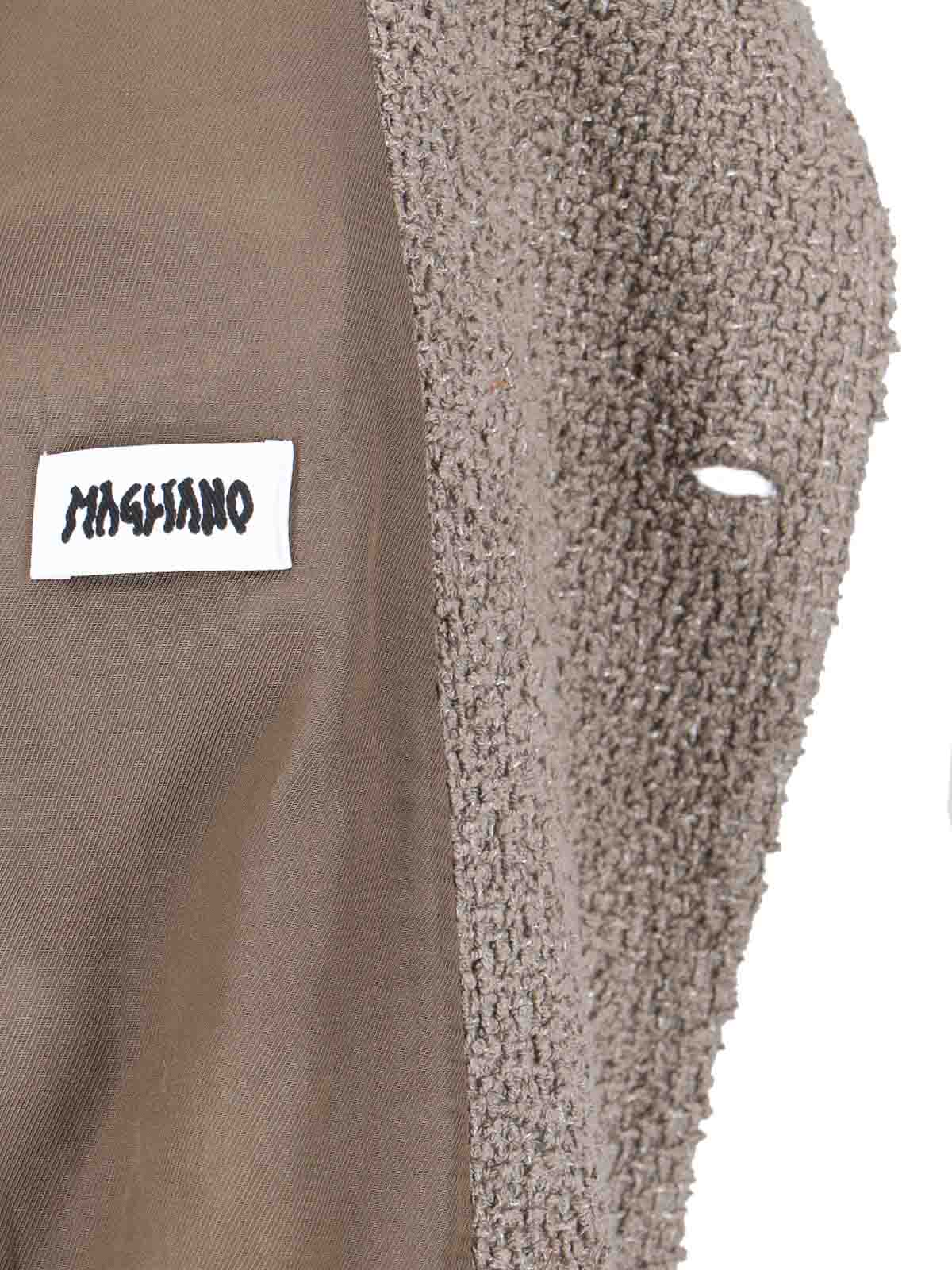 Shop Magliano Double-breasted Jacket In Beige
